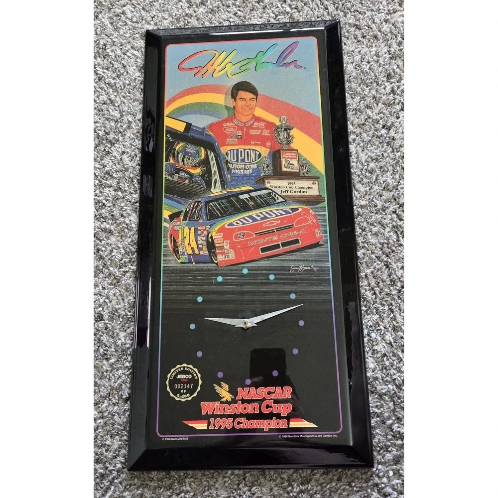 Nascar Winston Cup 1995‎ Jeff Gordon Limited Edition Wall Clock